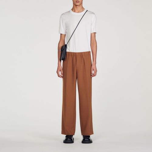 Pantalon large - Sandro Paris - Modalova