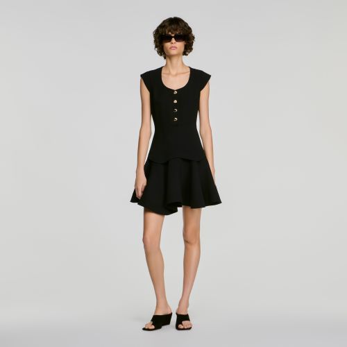 Robe courte boutonnée - Sandro Paris - Modalova