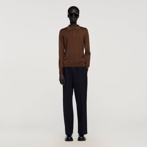Polo en maille - Sandro Paris - Modalova