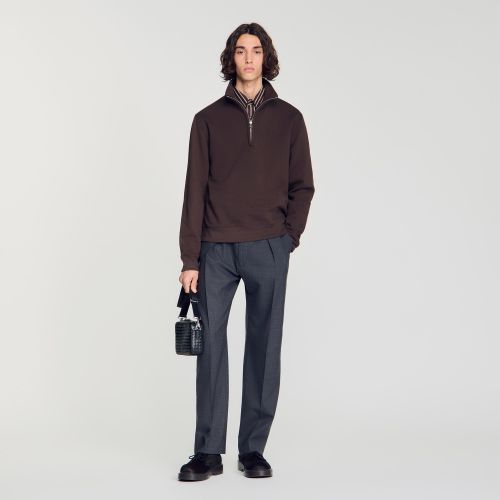 Sweatshirt en coton - Sandro Paris - Modalova