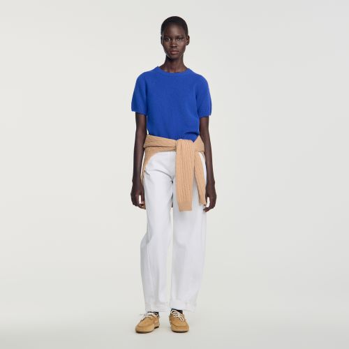 Pull en laine à logo - Sandro Paris - Modalova