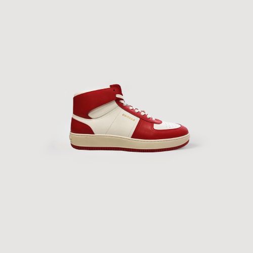 Sneakers montantes en cuir - Sandro Paris - Modalova