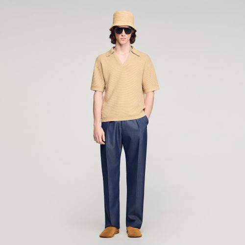 Polo effet jute - Sandro Paris - Modalova