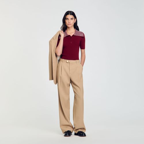 Pantalon de costume - Sandro Paris - Modalova