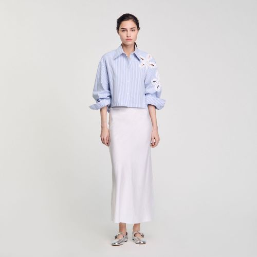 Chemise à rayures - Sandro Paris - Modalova