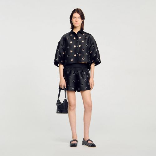 Chemise à strass - Sandro Paris - Modalova