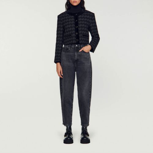 Veste courte en tweed - Sandro Paris - Modalova