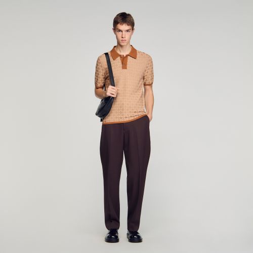 Polo Square Cross - Sandro Paris - Modalova