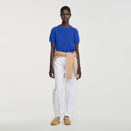 Pull en laine à logo - Sandro Paris - Modalova