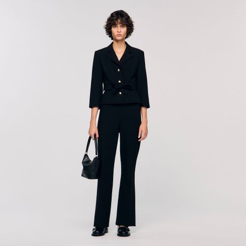 Pantalon droit - Sandro Paris - Modalova