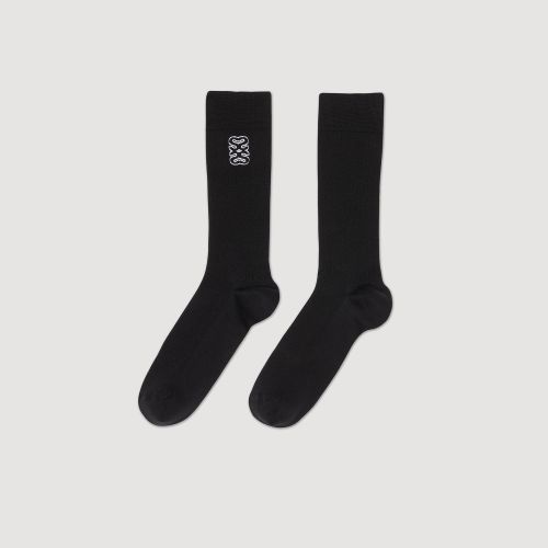 Chaussettes brodées - Sandro Paris - Modalova