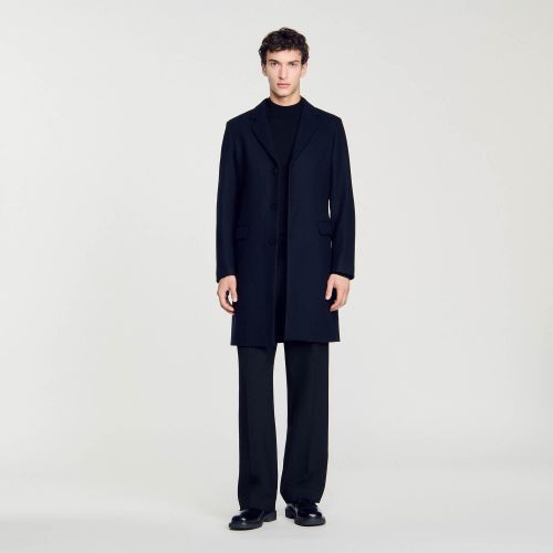 Manteau en drap de laine - Sandro Paris - Modalova