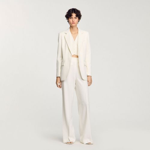 Pantalon de costume à sequins - Sandro Paris - Modalova