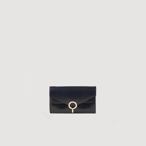 Pochette Yza en cuir - Sandro Paris - Modalova