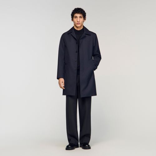 Imperméable mac en tissu technique - Sandro Paris - Modalova
