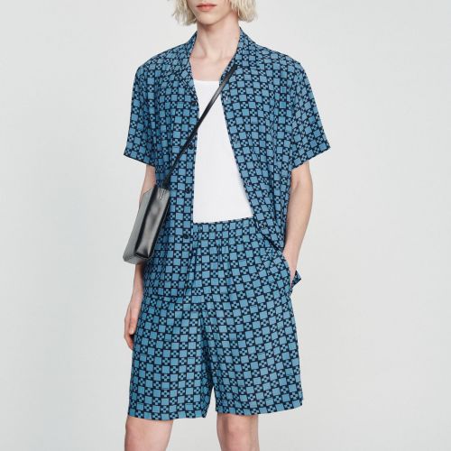 Short imprimé Square Cross - Sandro Paris - Modalova