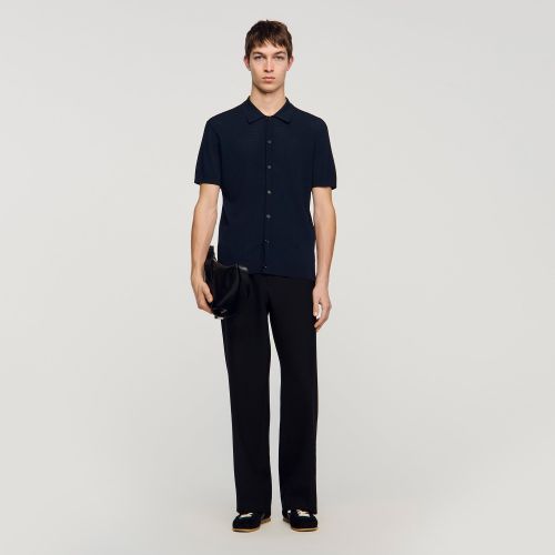 Chemise effet ajouré - Sandro Paris - Modalova