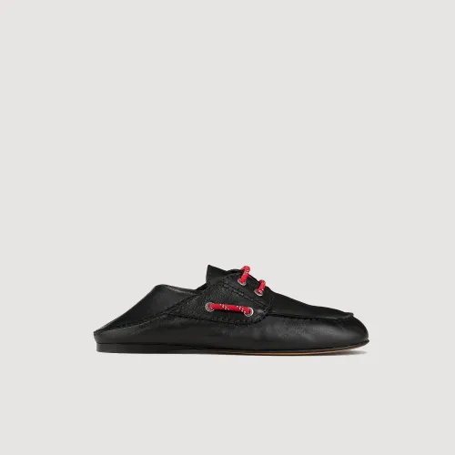 Mocassins bateau en cuir - Sandro Paris - Modalova