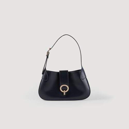 Sac Janet en cuir lisse - Sandro Paris - Modalova