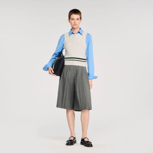 Pull court sans manches - Sandro Paris - Modalova