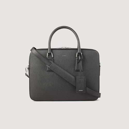 Briefcase en cuir reconstitué - Sandro Paris - Modalova