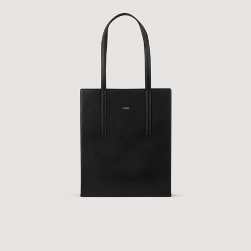 Tote bag en cuir lisse - Sandro Paris - Modalova