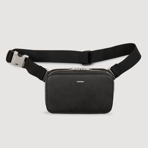 Petit sac en cuir reconstitué - Sandro Paris - Modalova