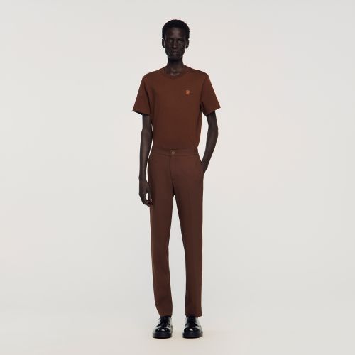 Pantalon en jersey - Sandro Paris - Modalova