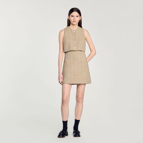 Robe en tweed - Sandro Paris - Modalova