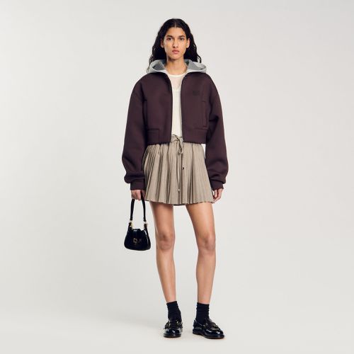 Blouson sweatshirt à capuche - Sandro Paris - Modalova