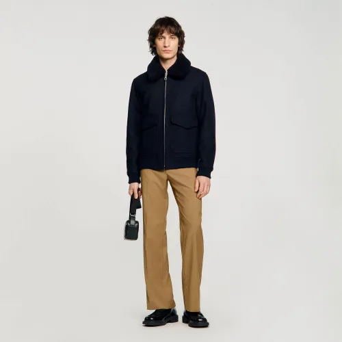 Blouson aviateur zippé - Sandro Paris - Modalova