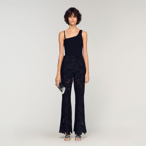 Pull asymétrique en maille - Sandro Paris - Modalova