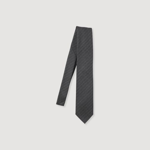 Cravate à fines rayures - Sandro Paris - Modalova