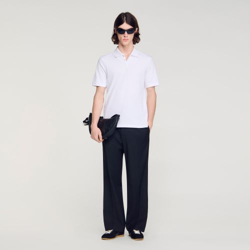 Polo à logo - Sandro Paris - Modalova
