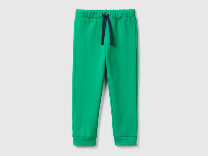 Benetton, Pantaloni In Felpa Con Taschino, taglia 104, Verde, Bambini - United Colors of Benetton - Modalova