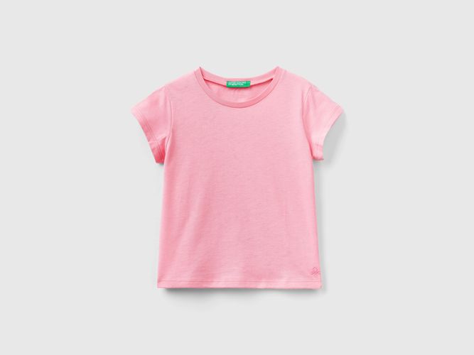 Benetton, T-shirt 100% Cotone Bio, taglia 90, Rosa, Bambini - United Colors of Benetton - Modalova