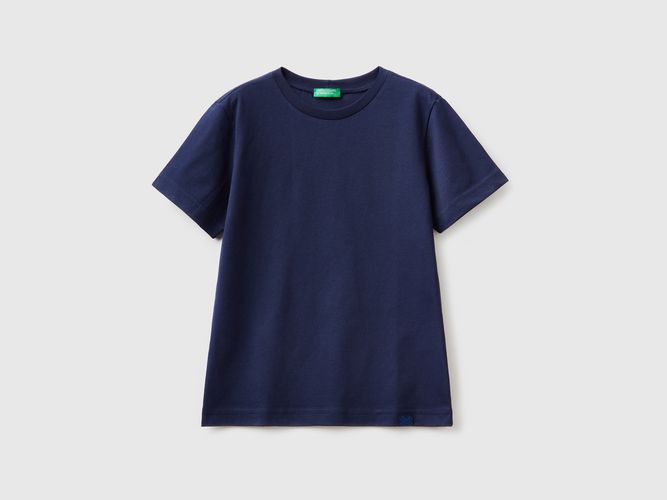 Benetton, T-shirt In Cotone Biologico, taglia XL, Blu Scuro, Bambini - United Colors of Benetton - Modalova