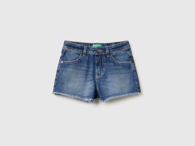 Benetton, Shorts Di Jeans Sfrangiati, taglia 3XL, Blu, Bambini - United Colors of Benetton - Modalova