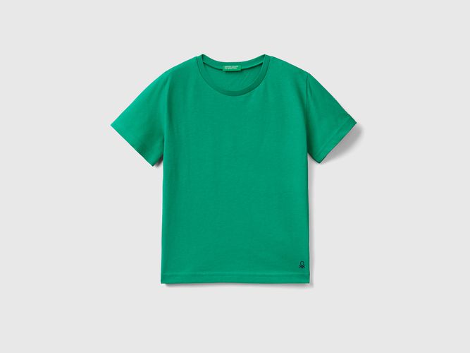 Benetton, T-shirt In Cotone Biologico, taglia 104, Verde, Bambini - United Colors of Benetton - Modalova