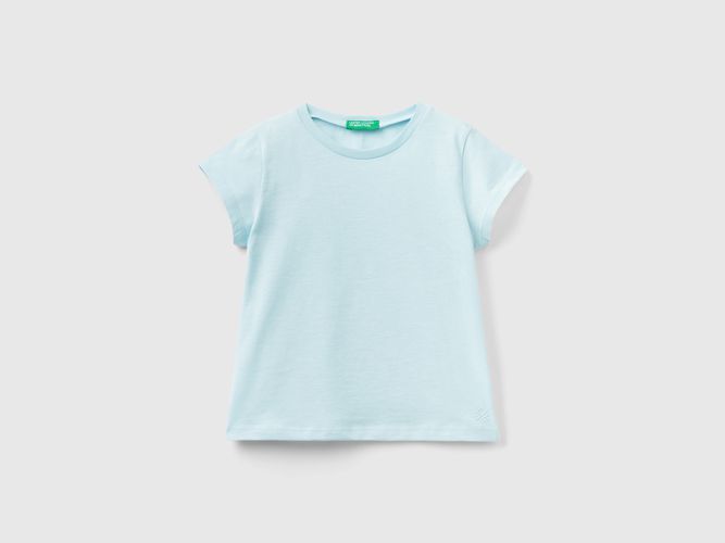 Benetton, T-shirt 100% Cotone Bio, taglia 104, Verde Acqua, Bambini - United Colors of Benetton - Modalova