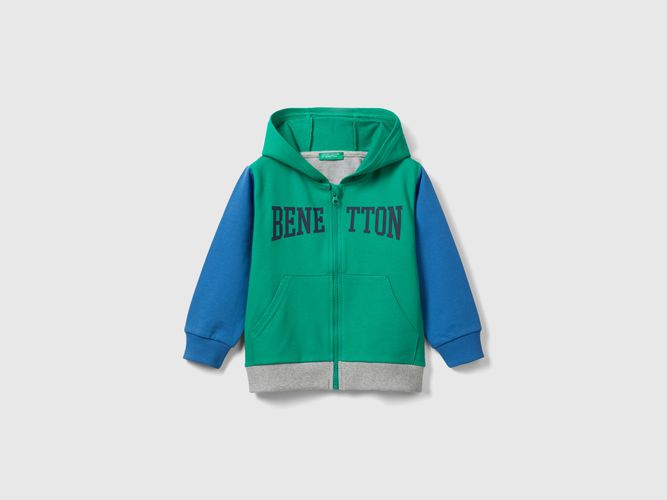 Benetton, Felpa Leggera Con Zip, taglia 104, Multicolore, Bambini - United Colors of Benetton - Modalova