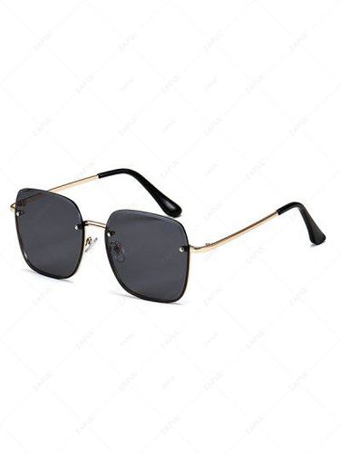 Square Frame Rimless Tinted Metal Sunglasses - Zaful - Modalova