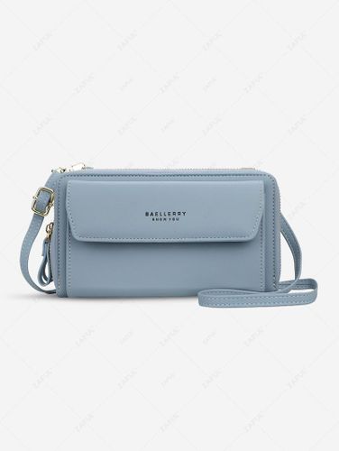 Sac Bandoulire Lisse Zipp avec Lettre - ZAFUL - Modalova