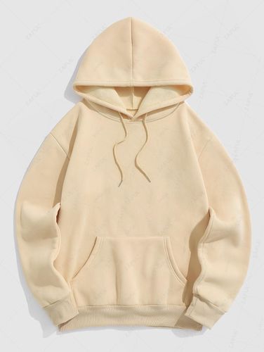 Pull à Capuche Pull-over à Doublure en Toison - ZAFUL - Modalova