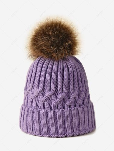 Bonnet Pli Boule Pompon - ZAFUL - Modalova