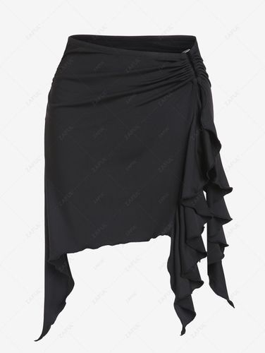 ZAFUL Jupes ZAFUL Mini Jupe Plisse en Mtal Volants S - Zaful FR - Modalova