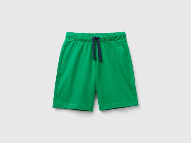 Benetton, Bermuda In 100% Cotone, taglia 3XL, Verde, Bambini - United Colors of Benetton - Modalova