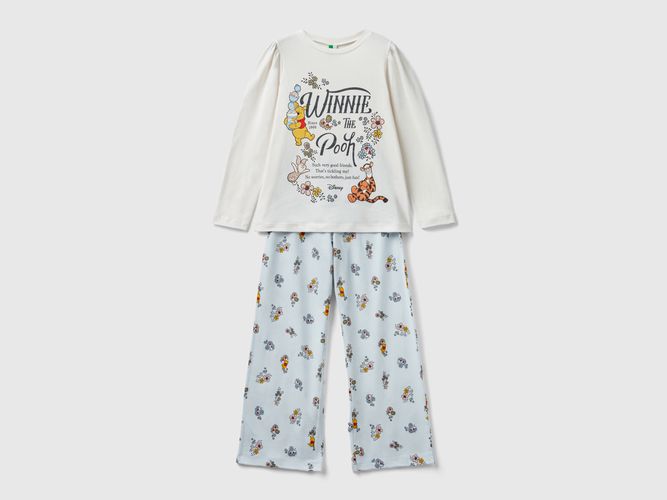 Benetton, Pigiama Lungo ©disney Winnie The Pooh, taglia M, Bianco Panna, Bambini - United Colors of Benetton - Modalova