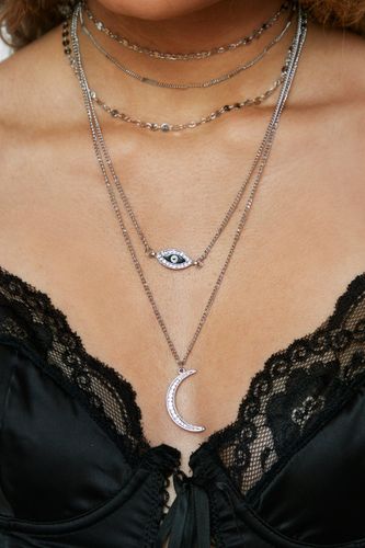 Collier Superposé Mauvais Œil - Taille Unique - Nasty Gal - Modalova