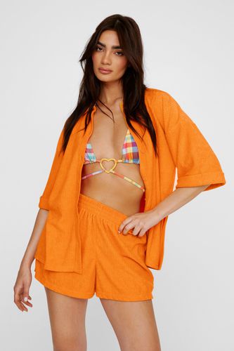 Ensemble Plage En Éponge Avec Short Et Chemise - - 32 - Nasty Gal - Modalova